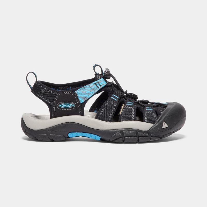 Keen Newport Hydro - Kadın Trekking Sandalet - Siyah/Mavi - Türkiye (691724VZM)
